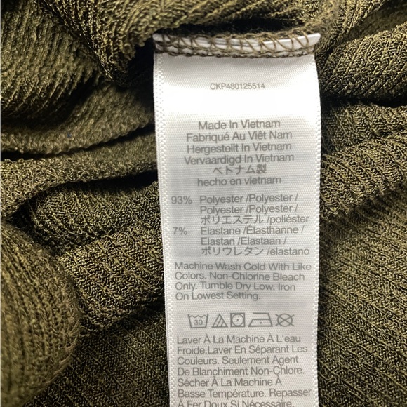 NWT Madewell Green Twist-Front Long-Sleeve Top Size Large - Picture 10 of 10